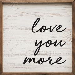 Love You More Framed Wall Art