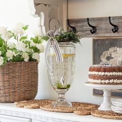 Lovely Lidded Glass Refreshment Dispenser