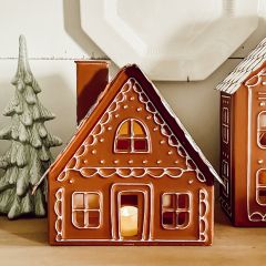 Luminary Gingerbread Cottage 8.5 inch