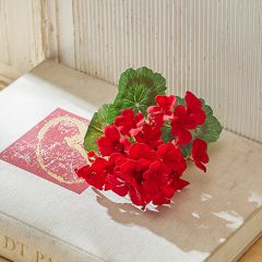 Lush Geranium Faux Stem Set of 3