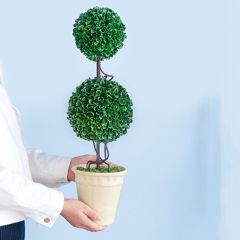 Lush Potted Faux Topiary