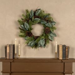 Magnolia And Mixed Pine Wreath