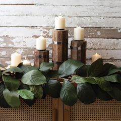 Magnolia Leaf Garland 70 Inch Set of 2