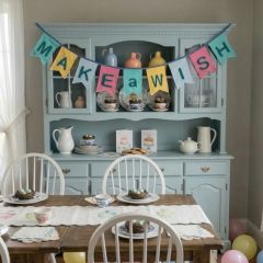 Make a Wish Applique Banner Garland