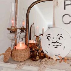 Man in the Moon Round Wall Decor