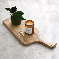 Mango Wood Cutting Board With Curved Handle