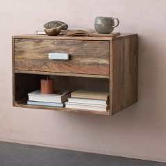 Mango Wood Floating Night Stand