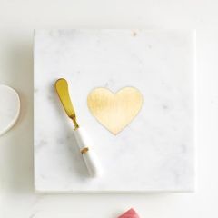 Marble Serving Board with Heart