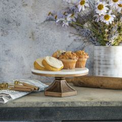 Marble Top Metal Pedestal Riser