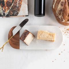 Marble With Acacia Wood Tray