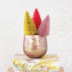 Marbled Glass Votive Holder