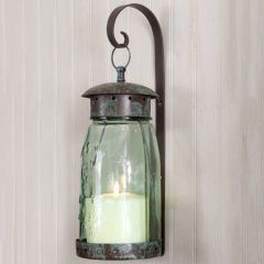 Mason Jar Wall Sconce With Bracket
