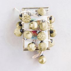 Matte Finish Mercury Glass Ornament Garland
