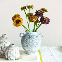 Matte Glazed Stoneware Vase