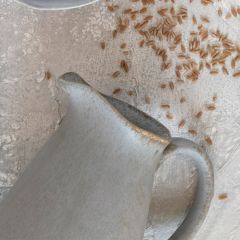 Matte Stoneware Drink Pitcher