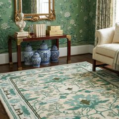 Meadow Bloom Sage/Beige Floral Area Rug