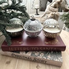Mercury Glass Ornament Candle