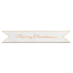 Merry Christmas Fabric Banner Sign