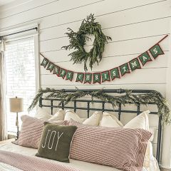 Merry Christmas Felt Dovetail Pennant Garland