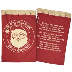 Merry Christmas Give Back Sack