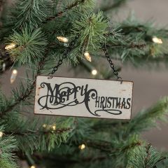 Merry Christmas Metal Ornament