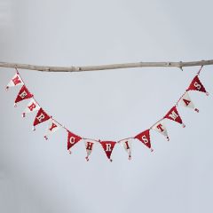 Merry Christmas Pennant Garland
