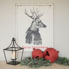 Merry Christmas Reindeer Framed Sign