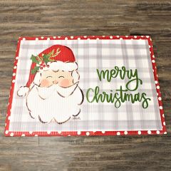 Merry Christmas Santa Bamboo Mat