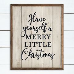 Merry Little Christmas Cottage Wall Art