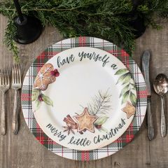 Merry Little Christmas Dinner Plate Set of 4