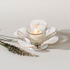 Mesh Flower Candle Holder