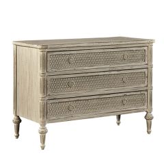 Mesh Front 3 Drawer Chest