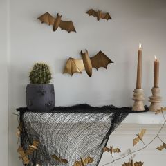 Metal Bat Wall Decor Set of 3