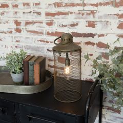 Metal Cage Hanging LED Lantern