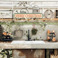 Metal Christmas Wall Plaque