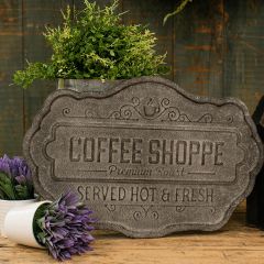Metal Coffee Shoppe Wall Sign