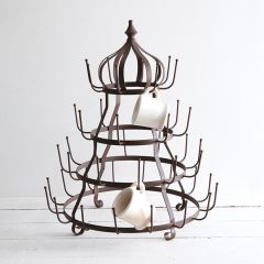 Metal Crown Top Mug Rack