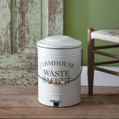 Metal Farmhouse Waste Basket