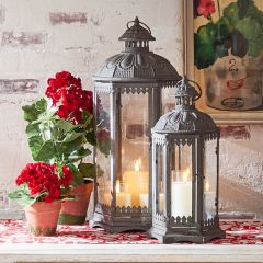 Metal Filigree Lantern Set of 2