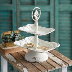 Metal Flourishes Mini Tiered Tray