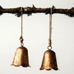 Metal Flower Shaped Bell