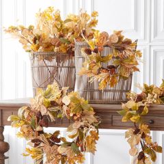 Metal Framed Rattan Storage Baskets Set of 3