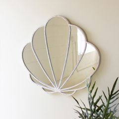Metal Framed Seashell Wall Mirror