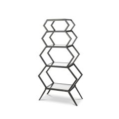 Metal Geometric Bookcase
