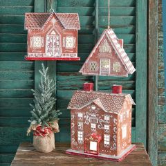 Metal Gingerbread Luminary Collection