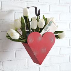 Metal Heart Hanging Planter