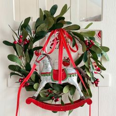 Metal Holiday Rocking Horse