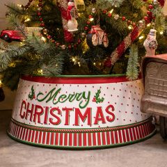 Metal Merry Christmas Tree Collar