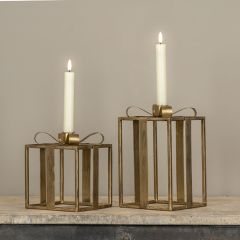 Metal Present Taper Candle Holder One of Each