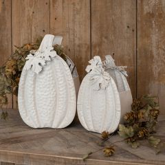 Metal Pumpkin Display Baskets Set of 2